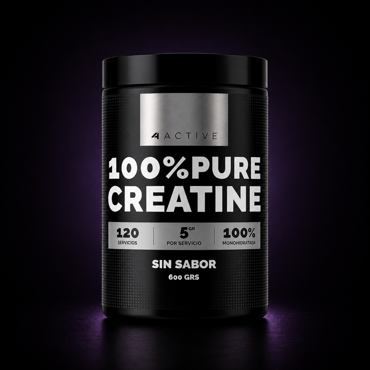 Creatina 4Active Monohidratada | 120 Servicios
