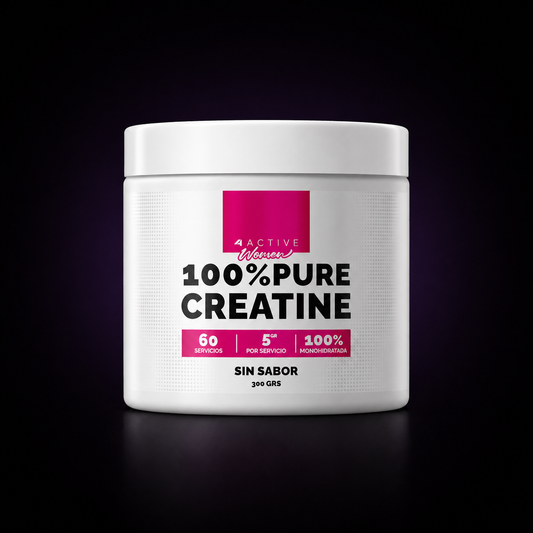 Creatina 4Active Monohidratada 100% Pure Woman | 60 Servicios