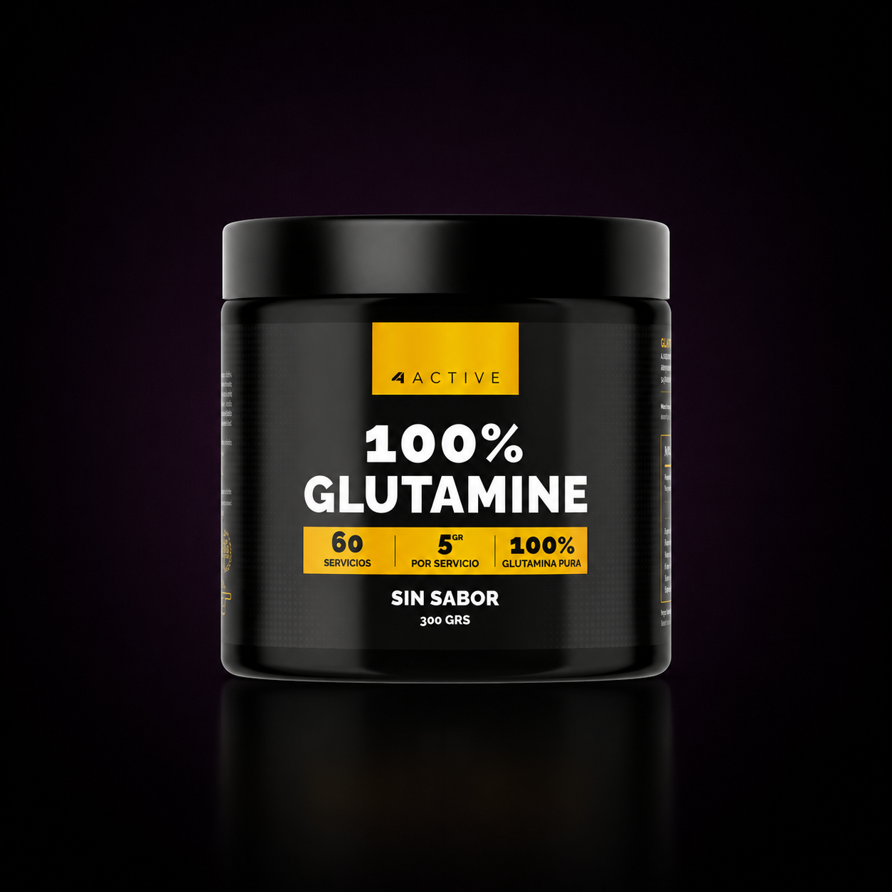 Glutamina 4Active 100% | 60 Servicios
