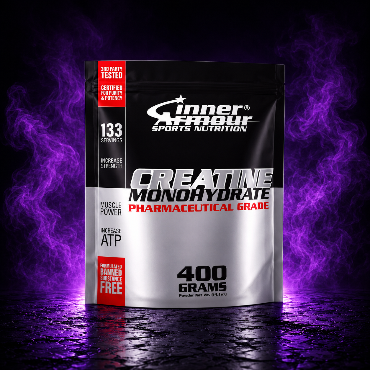 Inner Armour Creatina 400g monohidratada | 80 Servicios