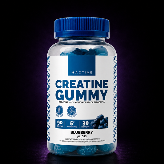 Creatina 4Active Monohidratada Gummies | 30 servicios (90 gomitas)