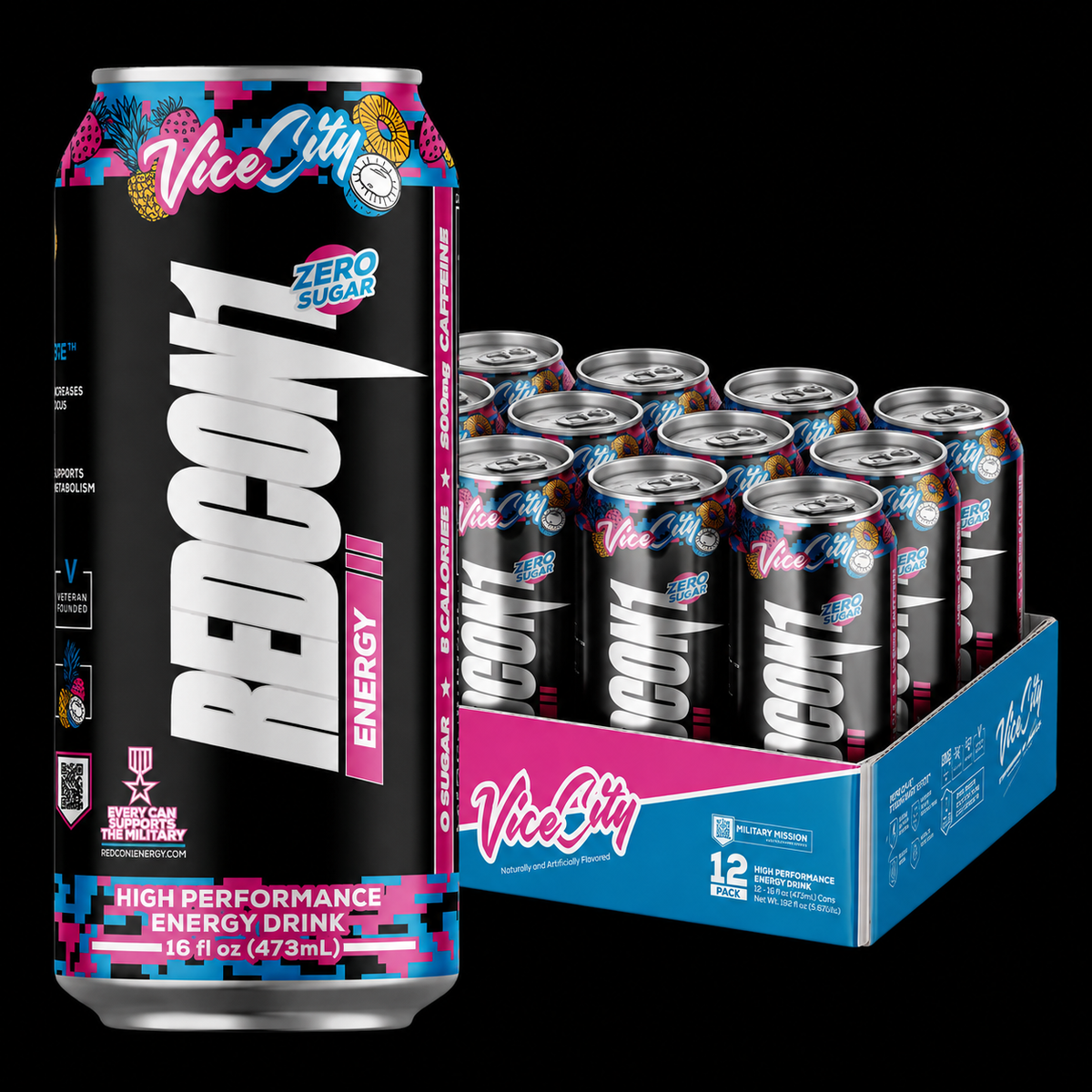 Caja Redcon1 Energy Drink High.P | 12 Unidades | 473ml