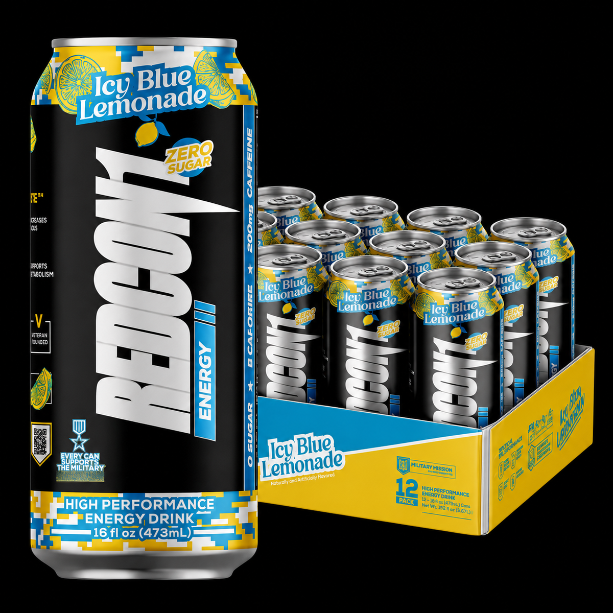 Caja Redcon1 Energy Drink High.P | 12 Unidades | 473ml