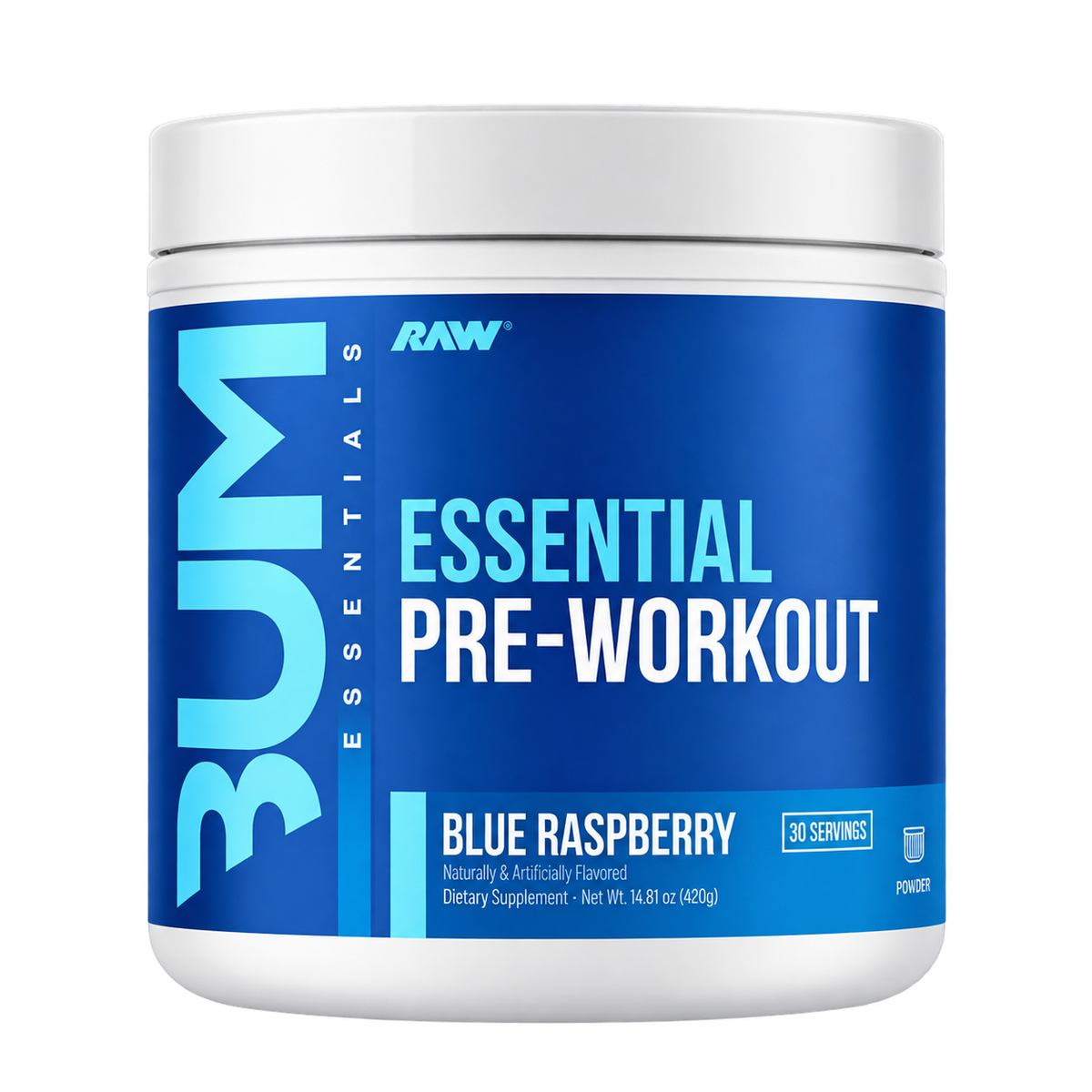 CBUM Essential Pre Workout | Raw Nutrition | 30 Servicios