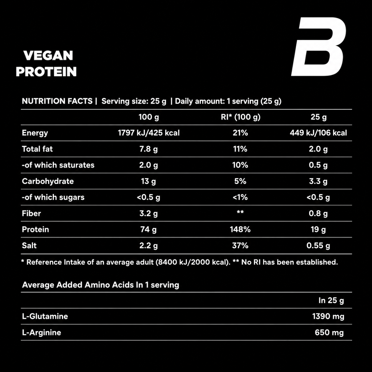 BioTechUSA Vegan Protein | 80 Servicios