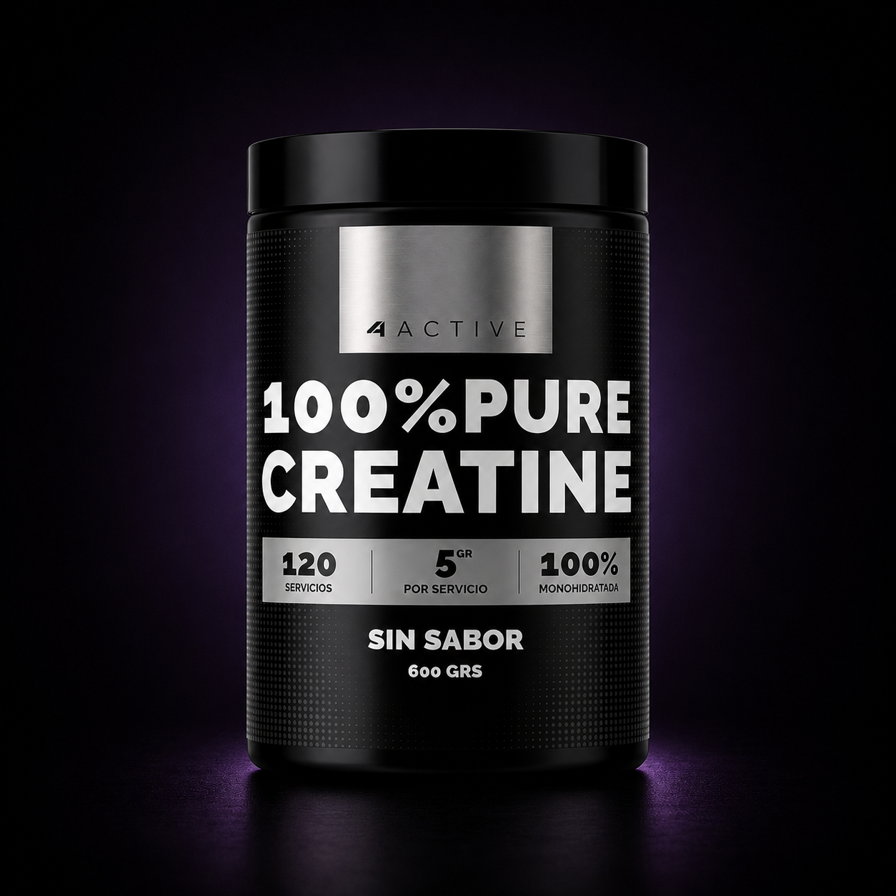 Creatina 4Active Monohidratada | 120 Servicios