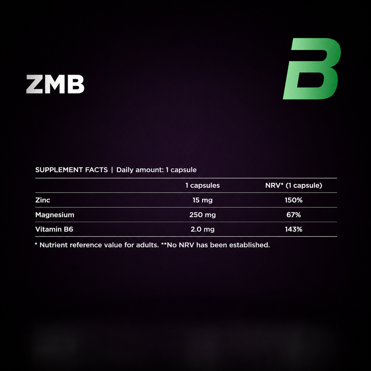BioTechUSA Zinc + Magnesio + Vitamina B6 | 60 Capsulas