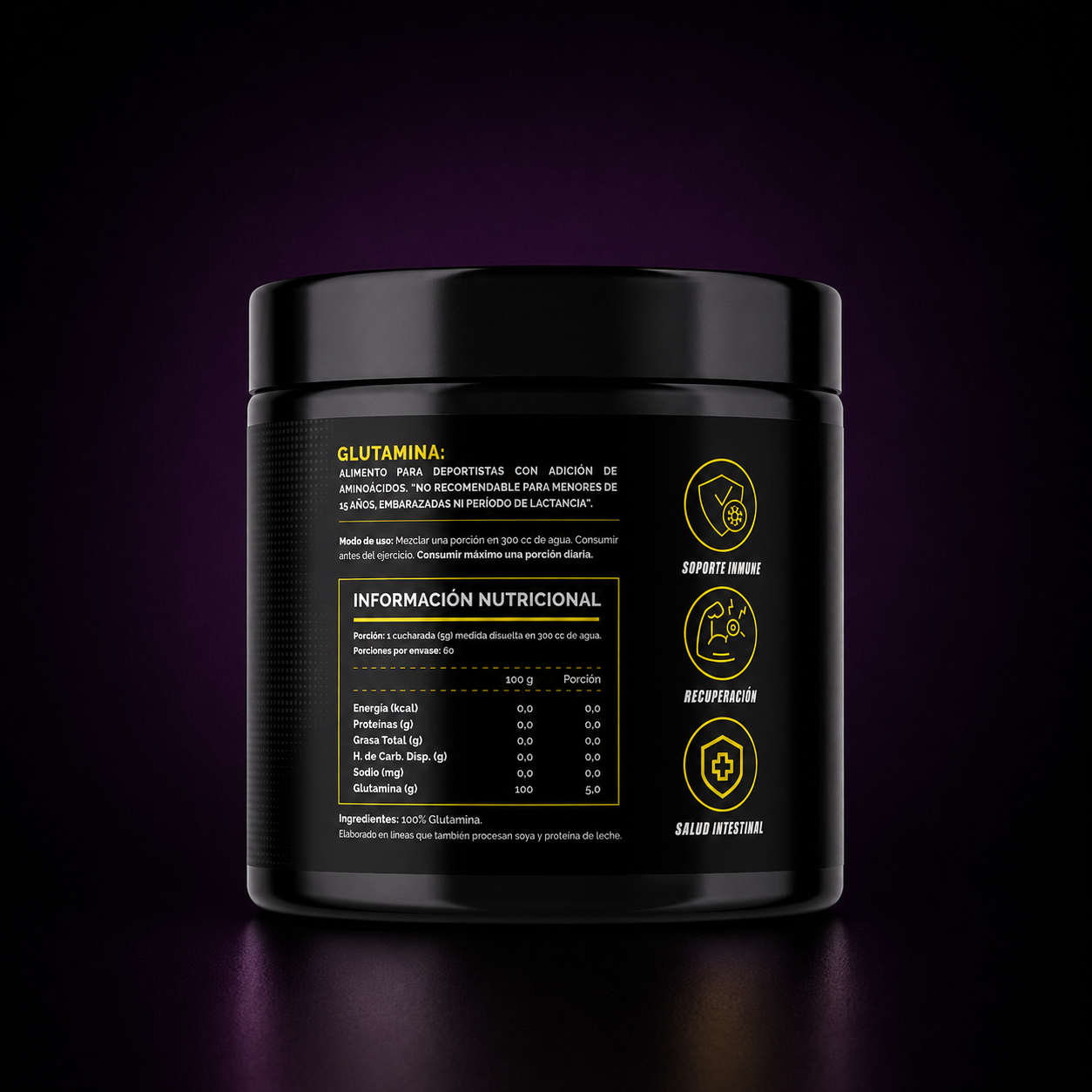Glutamina 4Active 100% | 60 Servicios