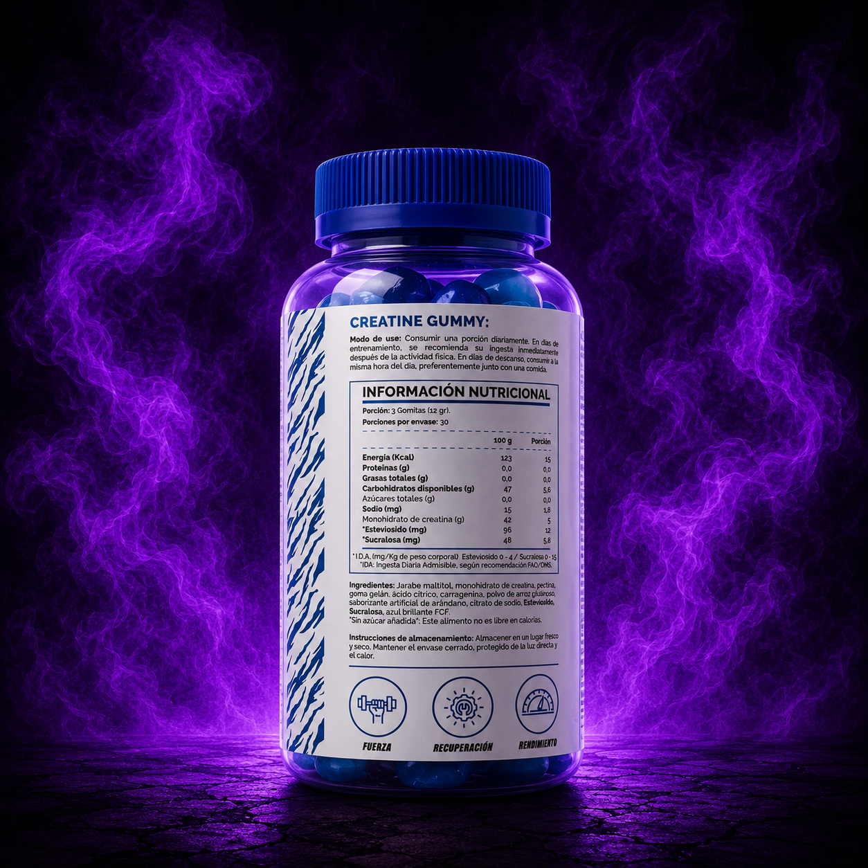 4Active Creatine Gummy | 30 Servicios (90 Gomitas)