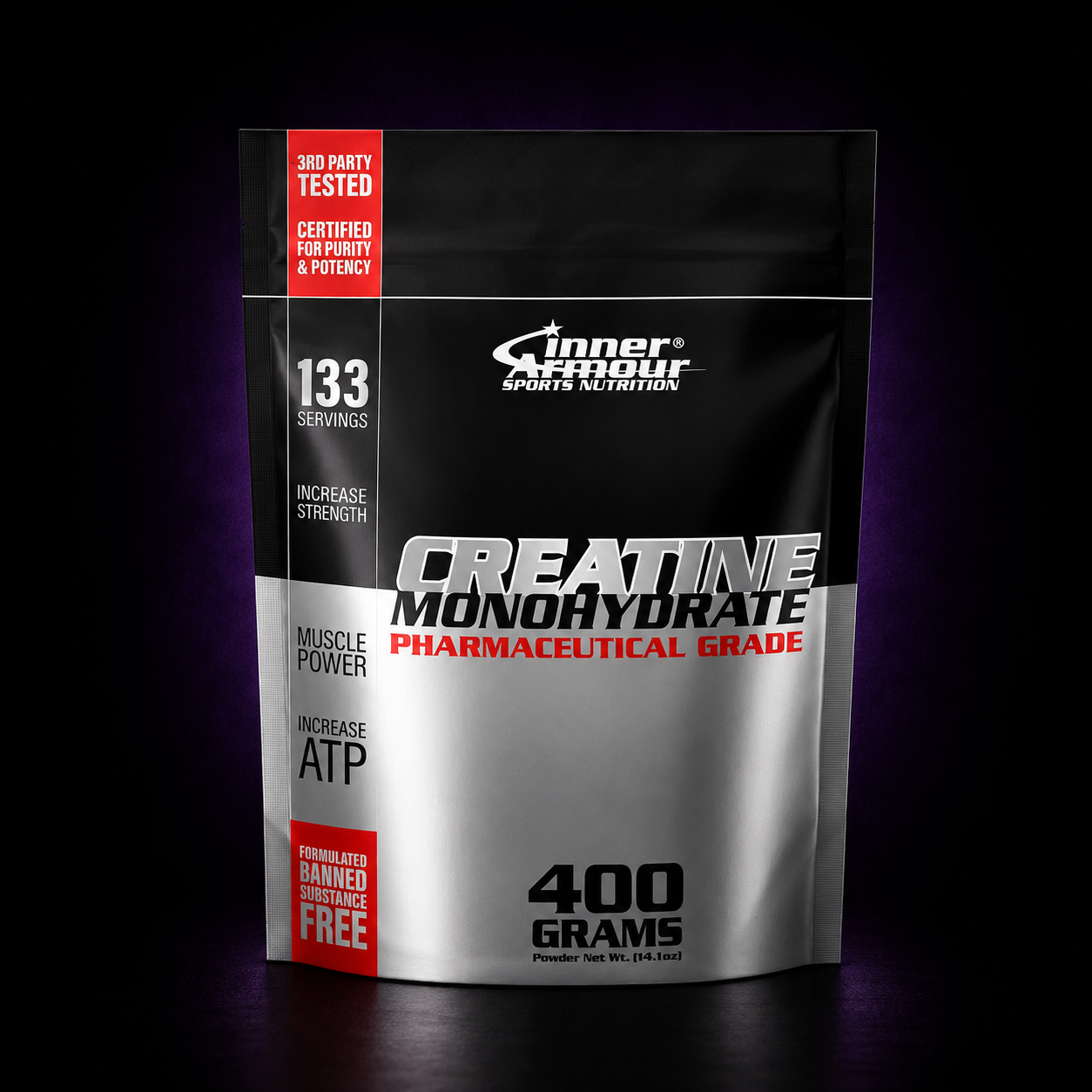 Creatina Inner Armour monohidratada | 80 Servicios