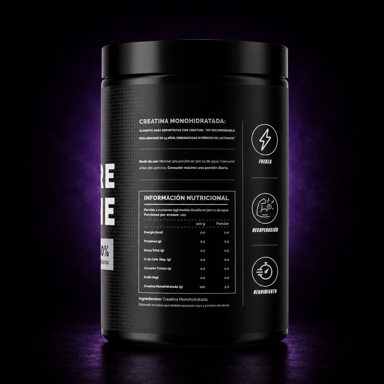 Creatina 4Active Monohidratada | 120 Servicios