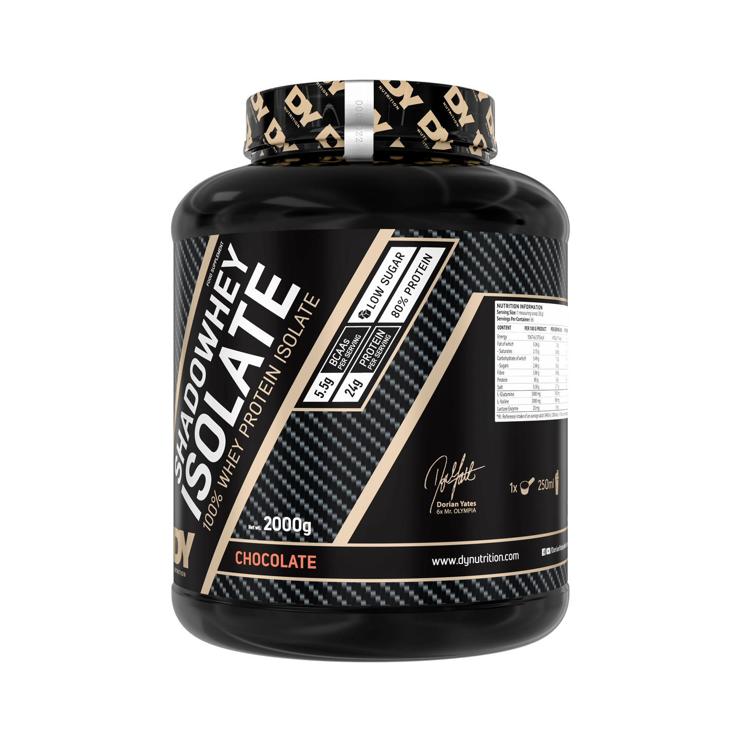 Dy Nutrition Shadowhey 100% Isolate | 66 Servicios