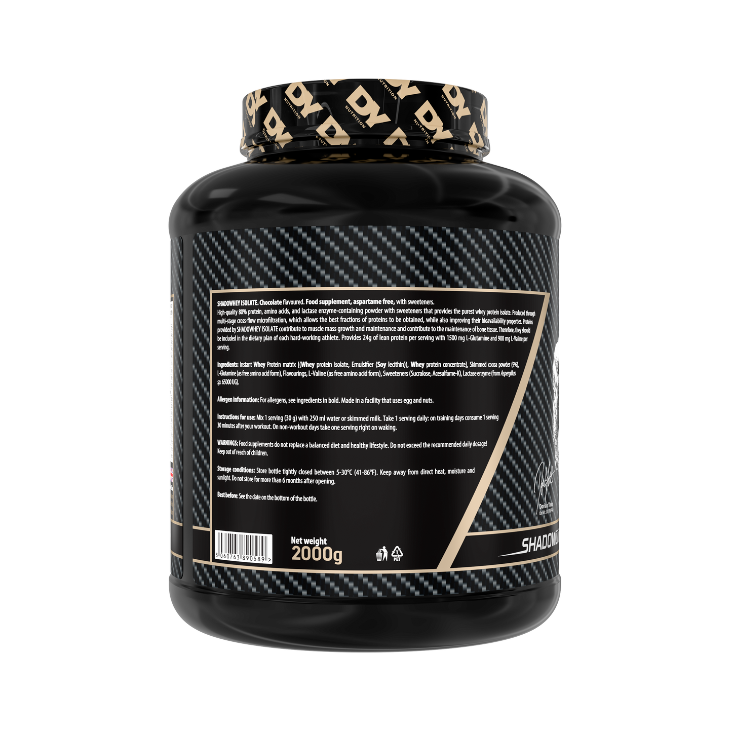 Dy Nutrition Shadowhey 100% Isolate | 66 Servicios